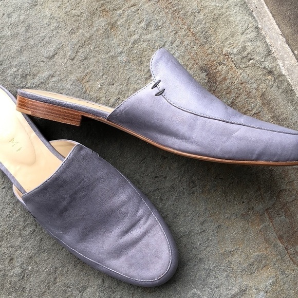 M. Gemi The Docente Flat Mule Loafer Blue Stone 39 - Picture 7 of 14